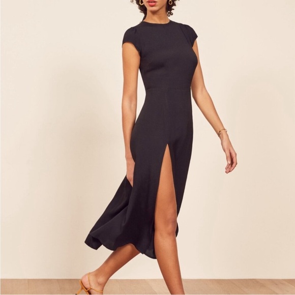 Reformation Gavin Dress in Black EUC, size 2 - Picture 5 of 9